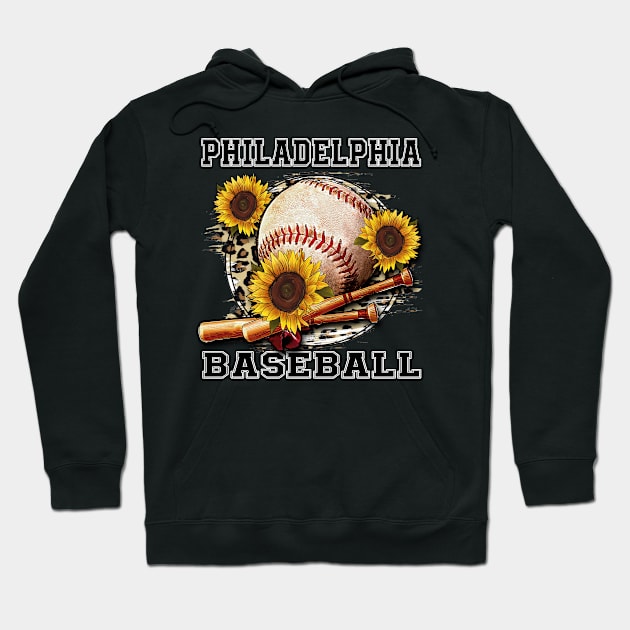 Awesome Baseball Name Philadelphia Proud Team Flowers Hoodie by QuickMart